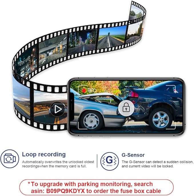 Fitcamx 4K Dash Cam Suitable for Volvo XC90 2016-2022 T5 T6 T8 (Model A), Integrated OEM Style, UHD 2160P Video, Built-in WiF&APP, Loop Recording, G-Sensor, Easy to Install, 64GB Card