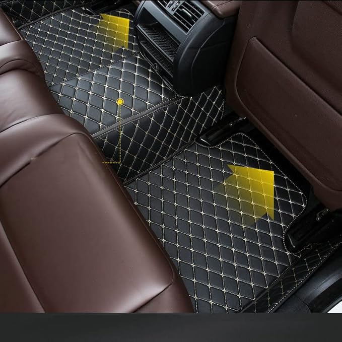 Car Floor Mats Automotive Floor Mats Vehicle Specific All Weather Protection Custom Compatible with Most of 98% Cars SUVs (Blue)