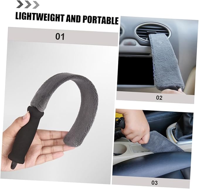 PRETYZOOM 4pcs Car Vent Cleaning Brush Soft Tool for Automotive Air Conditioner Outlets Ergonomic Handle for Easy Use Portable Detail Brush for Car Interior Cleaning