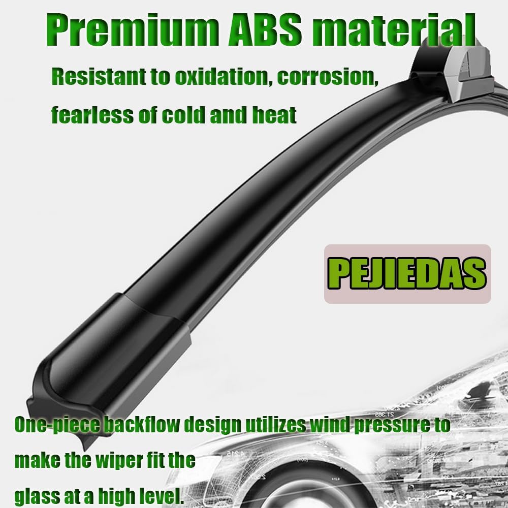 OEM Quality Front Wiper Blades, Replacement for 2002-2008 Dodge Ram 1500 2500, OE Original Style (24 Inch + 24 Inch Front Wiper Blades)