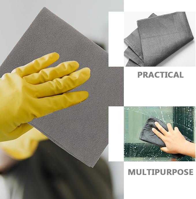LIFKOME Absorbent Car Towel Microfiber Drying Cloth 2pcs 30x30cm for Vehicle Detailing Glass Cleaning Automotive Interior