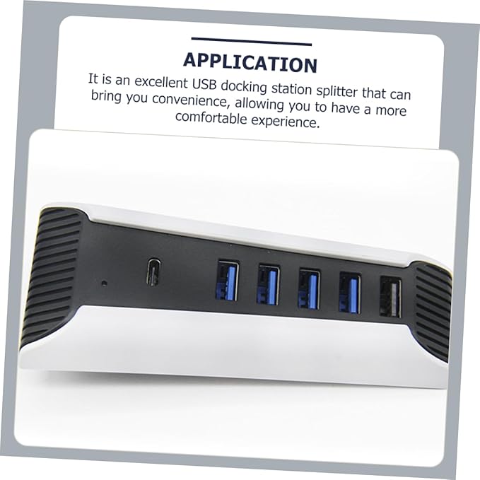 Uonlytech USB Hub Extension Adapter Port USB Splitter Fast Data Transfer for Laptop and Multiple Devices No Driver Required Compact Design for Easy Use
