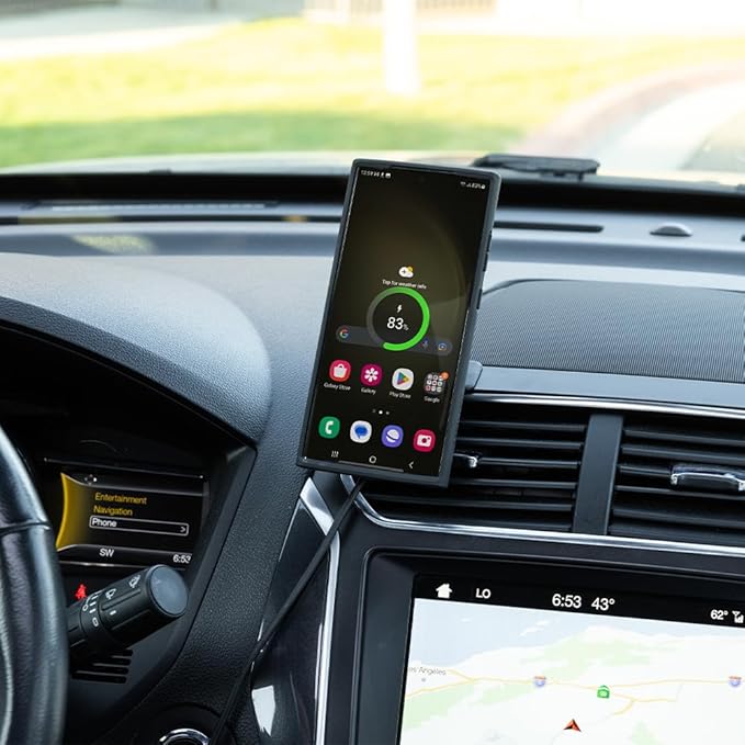 Quad Lock Adhesive Dashboard/Console Car Phone Holder Kit with MAG Wireless Charging Head V2 and MAG Phone Case for iPhone 17 Pro Max