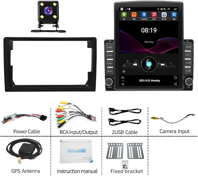 Android 14 Car Stereo Radio fit for Ford F150 F-150 2004 2005 2006 2007 2008 9.7" Touch Screen Car Radio Multimedia Player with Wireless Carplay & Android Auto WiFi Bluetooth GPS Backup Camera