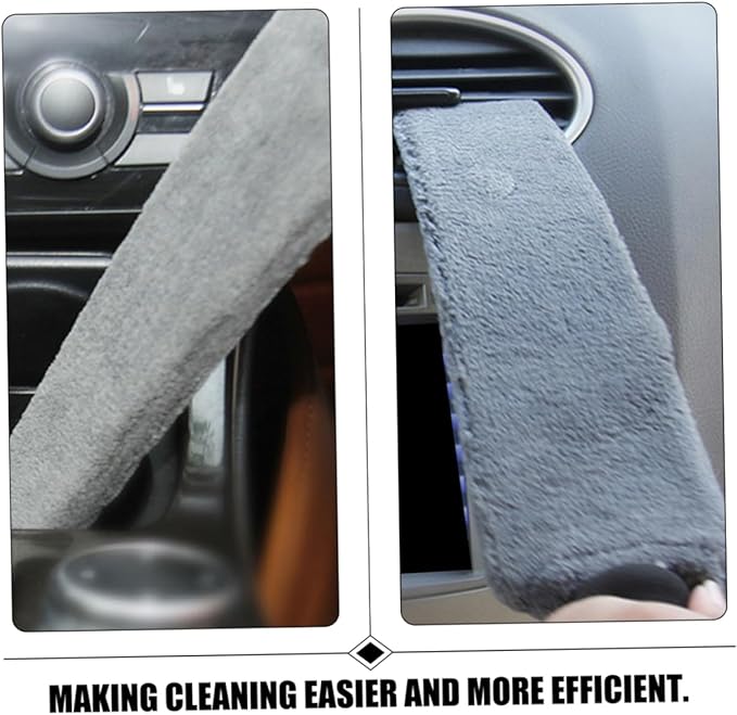 SOLUSTRE 4pcs Car Cleaning Brush Soft Bristle Duster for Detailed Vehicle Interior Care Ergonomic Handle for Comfortable to Hold for Car Air Conditioner Vents and Tight Spaces
