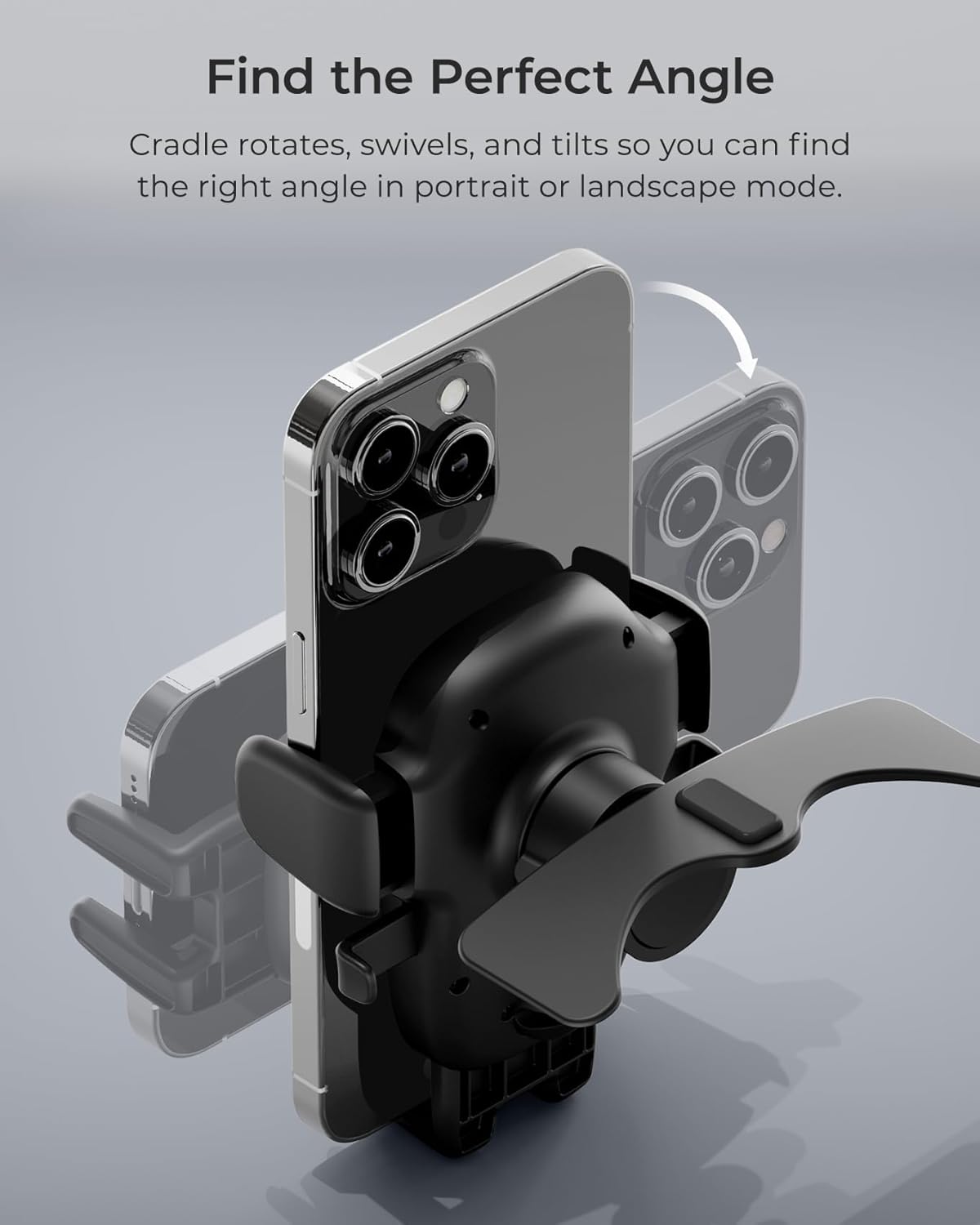 iOttie Easy One Touch Advanced CD Slot Car Phone Mount - Universal Cell Phone Holder for iPhone, Google, Samsung, Moto, Huawei, Nokia, LG, and All Other Smartphones