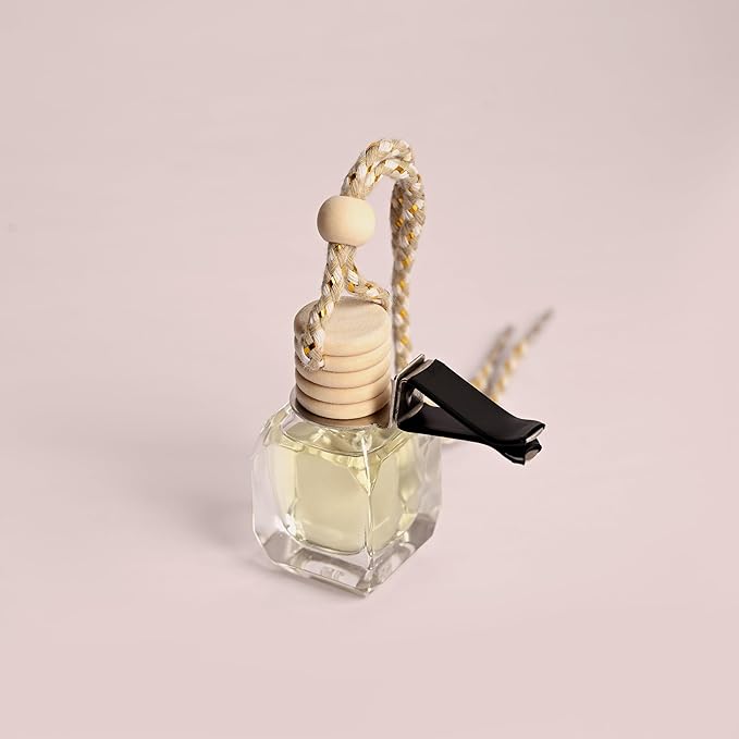 Llum Wild Berries Hanging Car Air Freshener – Luxury Automotive Perfume Diffuser 10ml (0.34 fl oz), Long-Lasting Fragrance, Alcohol-Free Non-Toxic Scent, Glass Bottle With Wood Cap & AC Vent Clip