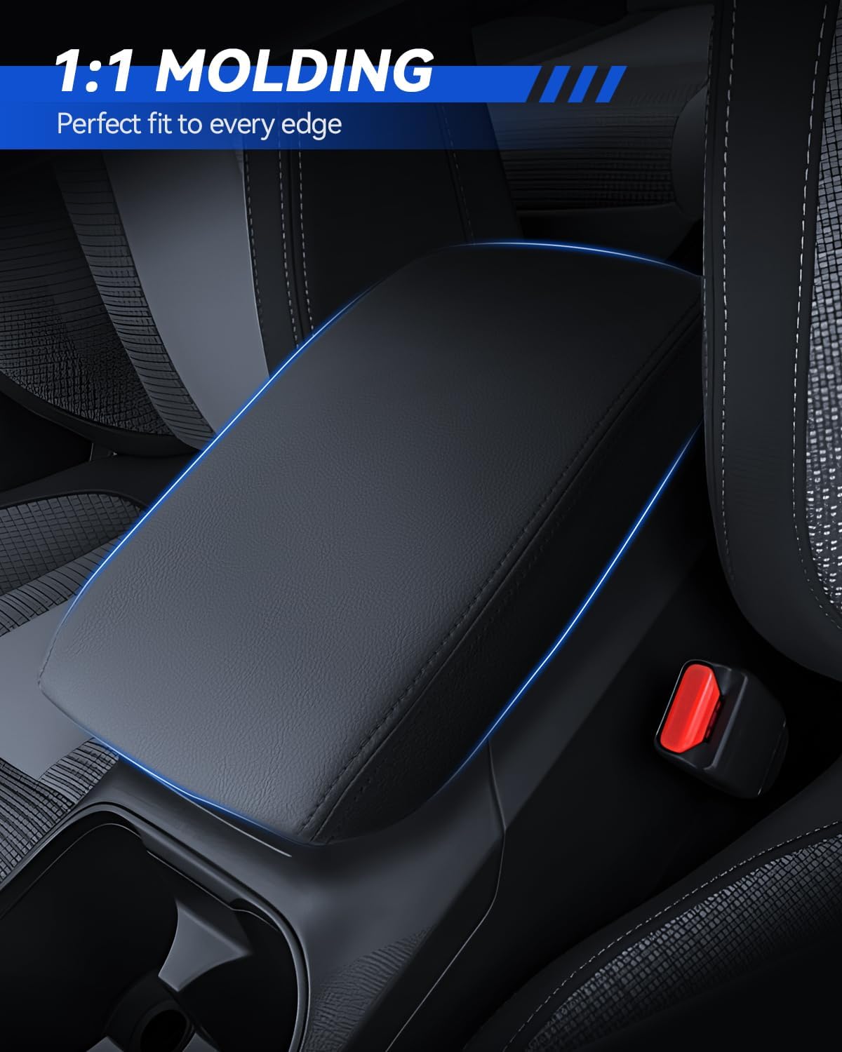 Armrest Cover for Hummer EV 2022 2023 2024 2025 Pickup/SUV Accessories Center Console Middle Lid Pad Protector for Car Elbow Rest