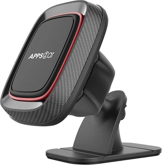 APPS2Car Magnetic Phone Holder for Car, Dashboard Magnetic Car Mount, 360° Rotation Magnet Phone Mount with Strong VHB Adhesive, for All Cell Phones