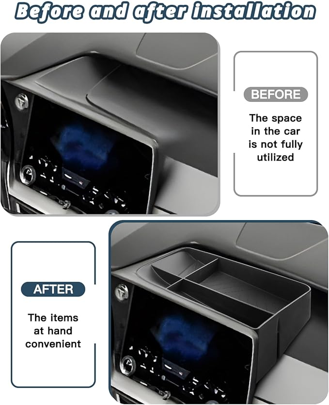 2024-2026 TX350 Behind Screen Organizer for Lexus TX 350 Accessories TPE Dashboard Storage Tray Compatible with 2024 2025 2026 Lexus TX(TX350/TX 350 Premium/TX 500h F Sport /TX 550h+/TX 550h+ Luxury)