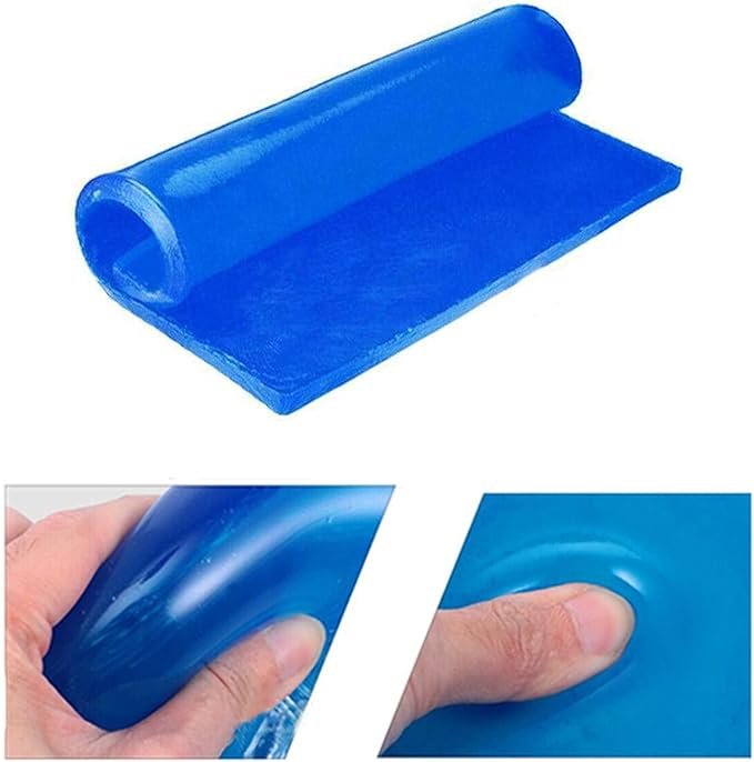 Motorcycle Seat Gel Pad Car Seat Cushion Shock Absorption Mats Cooling Motorcycle Driver Passenger Long Driving Seat Pad Comfort DIY Office Chair Home Soft Seat Cushion Accessories 35 x 35 x 1cm