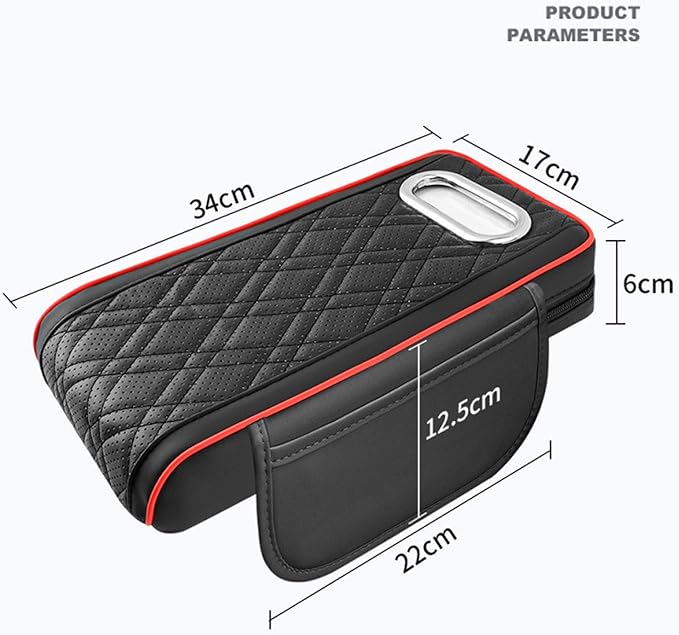Car Armrest Cushion for Mercedes Benz E-Class W211 2001-2005 2006 2007 2008 2009, Car Center Console Cover Armrest Pad with Cup Holder and Tissue Box, Car Accessories,Orange