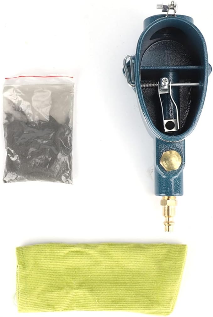 Pneumatic Spark Plug Cleaner, Car Air Sand Blaster Cleaning Tool, Car Spark Plug Cleaner with 50 g Bag of Silicon Carbide for Remove Carbon Buildup