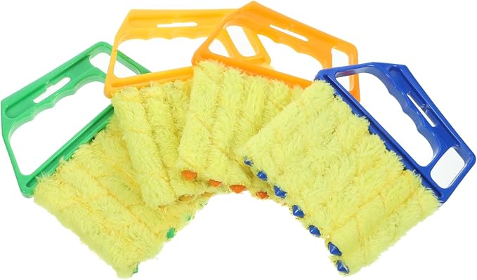 Ipetboom 8pcs Blinds Cleaner Duster Tool Compact Window Blinds Cleaning Brush Washable Duster for Air Conditioner Vents Efficient Dust Removal for Tight Spaces Lightweight Design