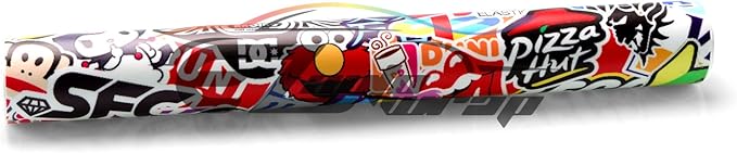 Free Tool Kit EZAUTOWRAP ES Bomber Hellaflush Anime Cartoon Car Vinyl Wrap Sticker Decal Air Release - 48"X60" (4FT X 5FT)