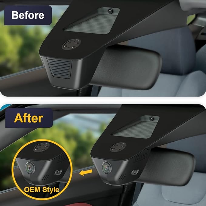 Fitcamx Front 2K+Rear 1080P Dash Cam Adapts for Honda HR-V 2023-2026 Sport LX EX-L (Gen3), OEM Look, Dual HD Video, Built-in WiFi & APP, Loop Recording, G-Sensor, Night Vision, Easy to Set, 64GB Card