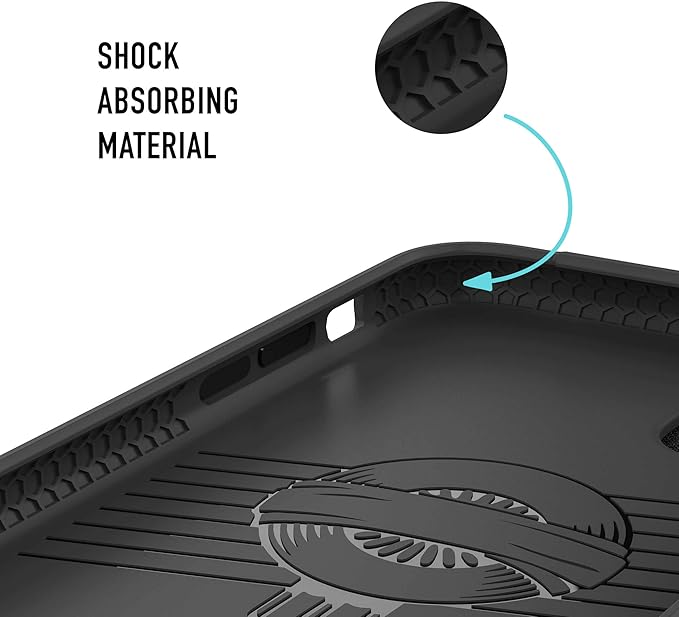 Spy-Fy iPhone 14 Pro Privacy Case with Camera Covers Front and Rear | Protect Your iPhone and Privacy | 6-Foot Drop Proof | 6,1 Inch | Camera Protection by Valenta Black