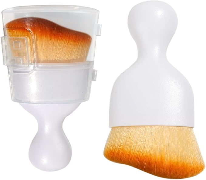 AOCISKA Car Interior Detailing Brush,Soft Bristle Cleaning Brush Car Detailing Brush Dusting Brush,Car Interior Cleaning Tool,Auto Detail Brush Car Dash Duster Brush (White with Cap)