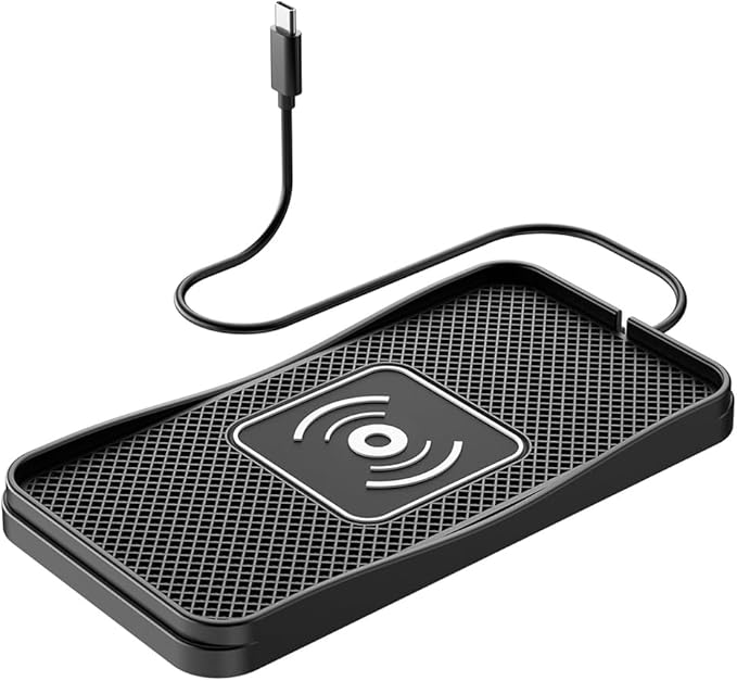 Wireless Car Charger Pad for Toyota FJ Cruiser 2007-2014, Type-C/USB 20W Car Wireless Charger Non-Slip Phone Charging Pad Car Accessories,A 30cm Cable Type-C Plug
