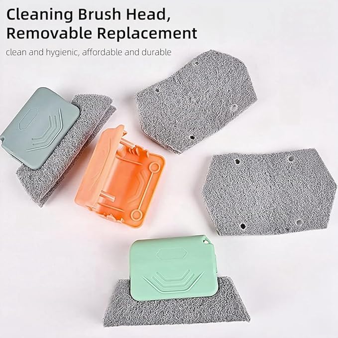 Magic Window Track Cleaner, 2024 Upgraded Window Groove Cleaning Brush Tools Set, Hand-held Window Track Cleaner Brushes Tools Set for Window lides Gaps Tile Lines Shutter Car Vents (Colorful 3PCS)