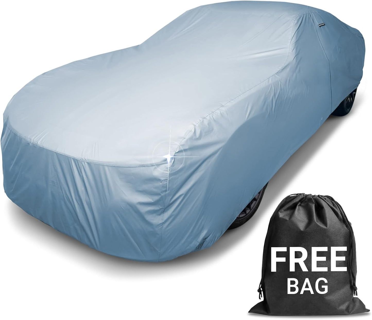 iCarCover Premium Car Cover for 1959-1970 Pontiac Bonneville 2-Door, 4-Door Heavy Duty Waterproof All-Weather Automobiles Custom Fit Indoor Outdoor UV Snow Protection Covers with Straps and Bag