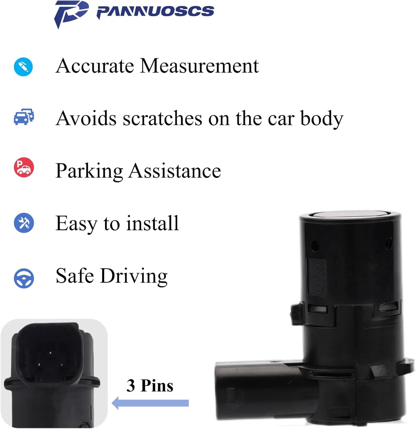 Parking Aid Sensor Fit for 2007-2018 Ford F150 F250 F350 E-150 E-250 Escape Explorer Lincoln Mercury Mariner Mountaineer Backup Rear PDC Parking Sensor Replace# 684-029 3F2Z15K859BA 4F2315K859AA