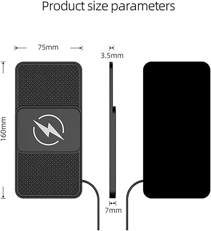 Wireless Car Charger Pad for BMW X7 (2019–2022),20W Fast Wireless Phone Charger Cell Phone Cordless Charging mat,Non-Slip Phone Charging,30cm Cable Type-C