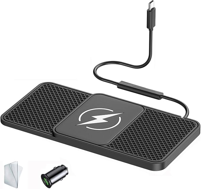 Wireless Car Charger Pad for Range Rover Sport (L320) 2010-2013,20W Fast Wireless Phone Charger Cell Phone Cordless Charging mat,Non-Slip Phone Charging,30cm Cable Type-C