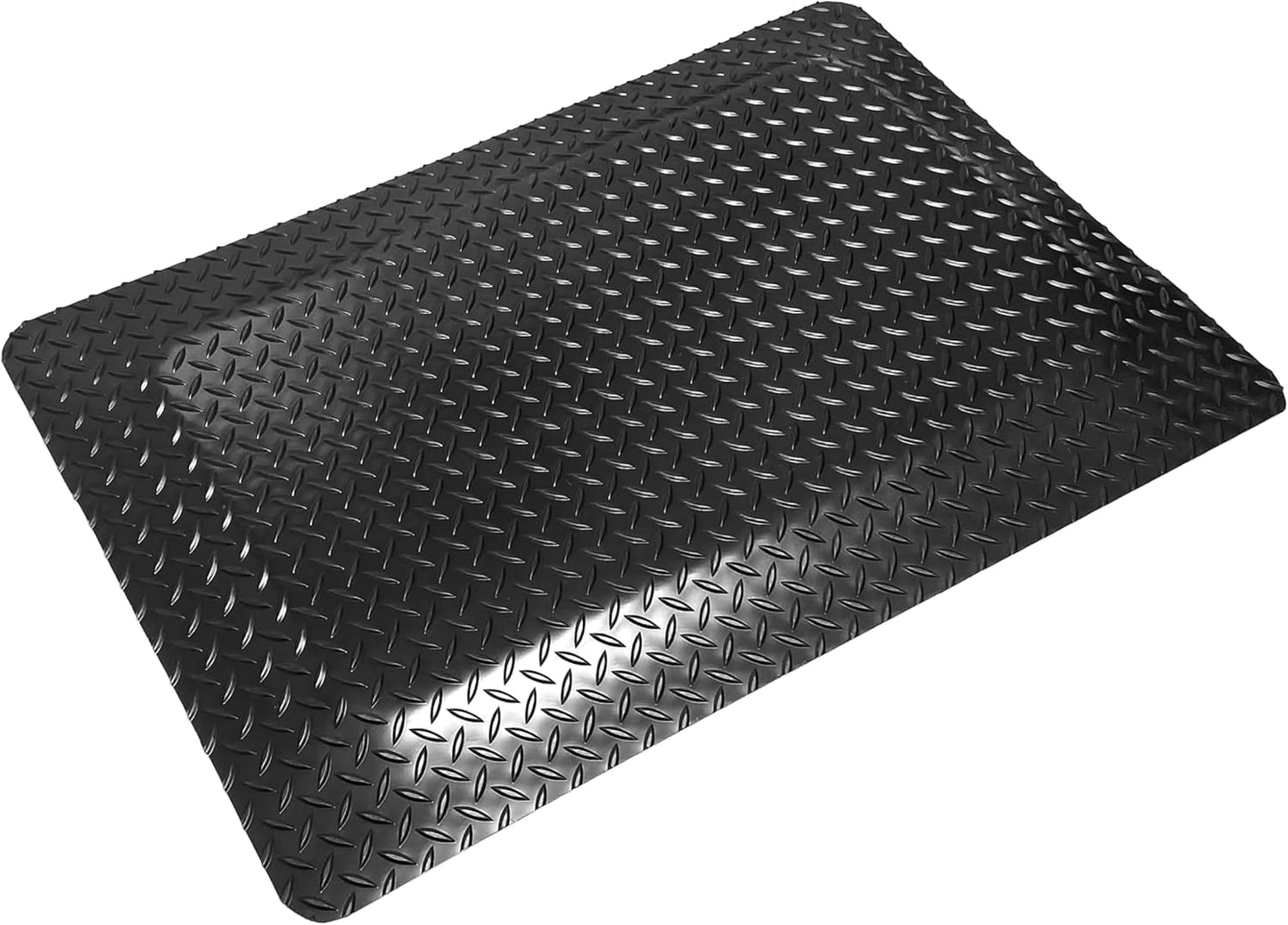 Rhino Mats, American Classic Diamond Anti-Fatigue Mats, Industrial Ergonomic Comfort Standing Mat for Work, Home, Garage, Office, Kitchen or Anywhere (Black 9/16" Thick, 3 FT. x 5 FT.)