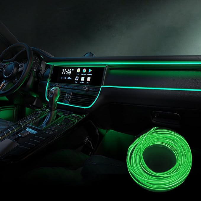 Car Interior Lights for Lexus is/HS/ES/LS/GS/HS/LM/UX/NX/RZ/RX/TX/GX/LX LED Car Interior Atmosphere Lamp Car Ambient Lighting Kits,Green