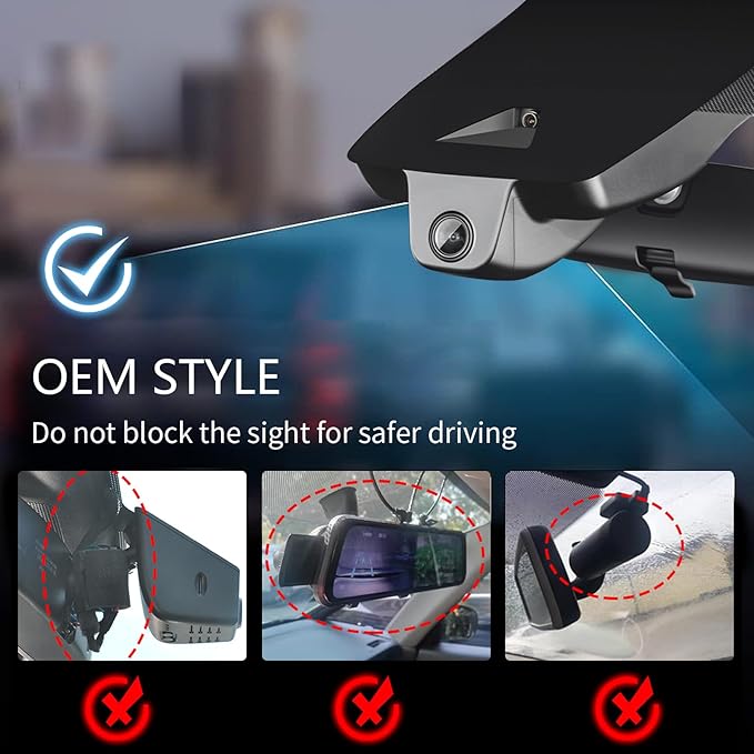 Mangoal Front 4K & Rear 1080P Dash Cam Custom fit for Toyota Camry 2025 2026 (Model C), Hybrid LE SE XLE XSE, Integrated OEM Look, UHD 2160P Video, App & WiFi, Easy to Install, GPS, 128GB Card