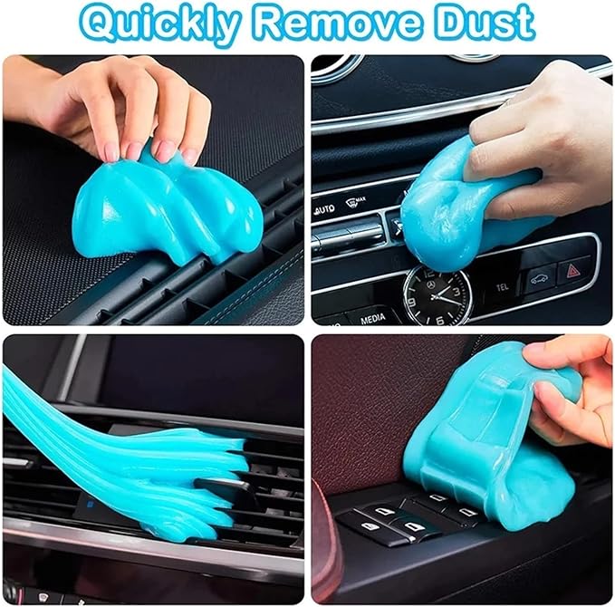 Car Wash Interior Cleaning Gel Slime - Magic Remover for Vents & Machines - Effective Dirt Cleaner & Detailing Tool