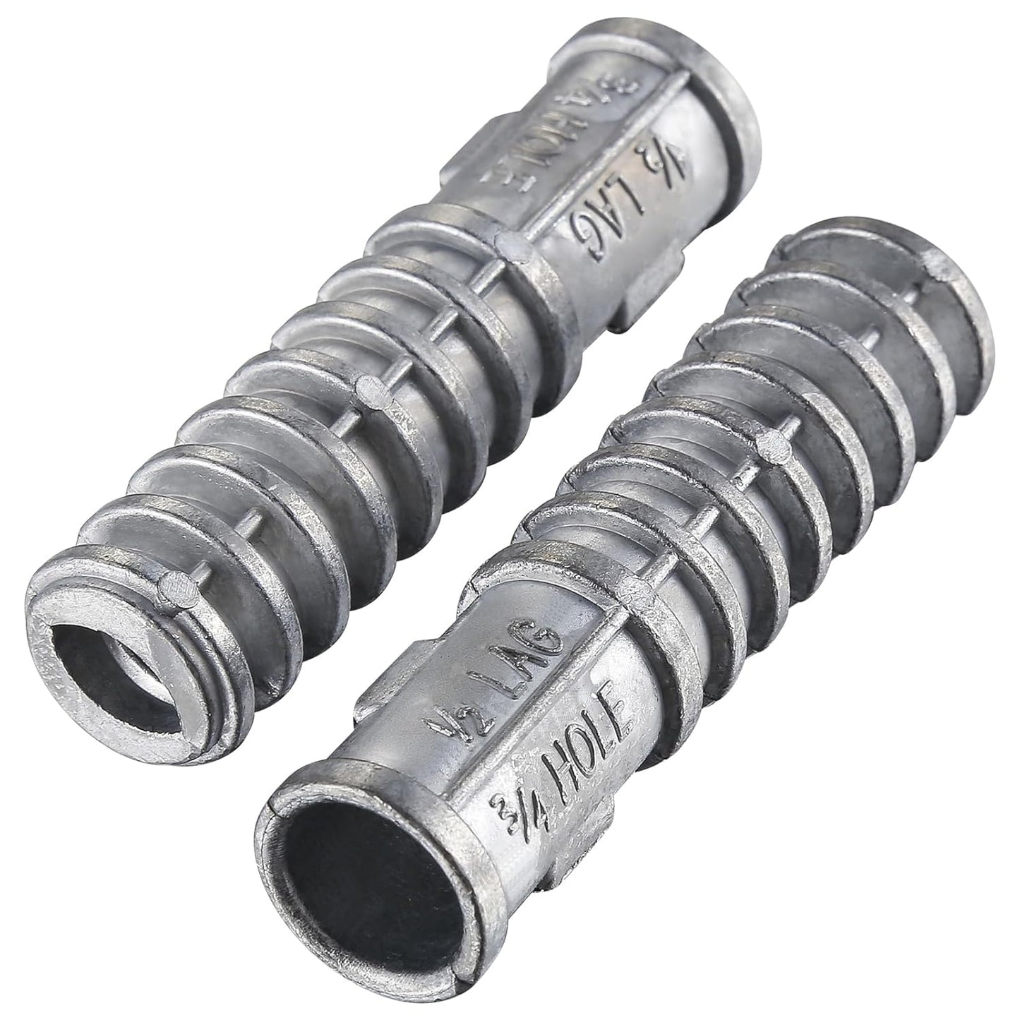 Wensilon(50pcs) 1/2 * 1-3/4 Lag Shield Anchor Long Zinc Alloy Bolts Concrete Anchors, Zinc Alloy Masonry Anchors Hole