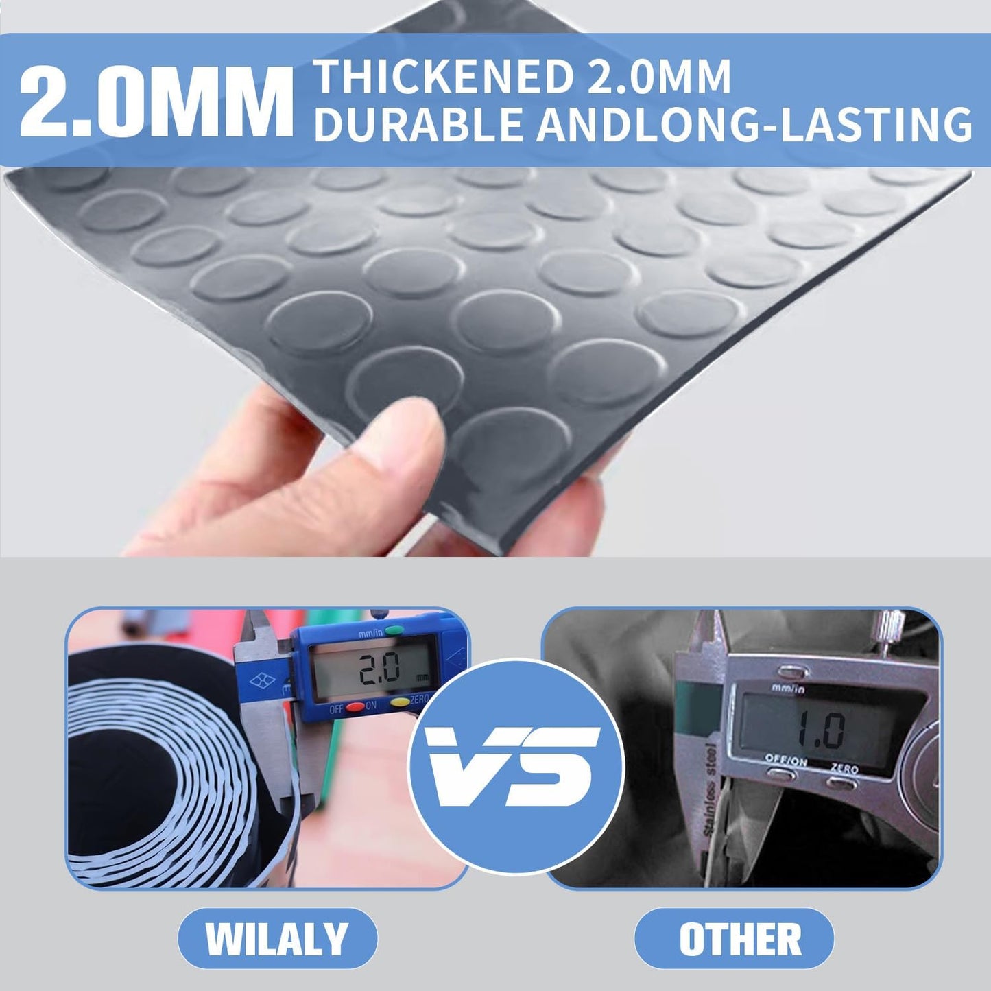 Premium Garage Floor Mat, Commercial Grade Heavy Duty Parking Mat for Garage Floor, Golf Cart Parking, Water/Stain Resistant Floor Runner (Grey Coin, 4 x 6.5 Feet)