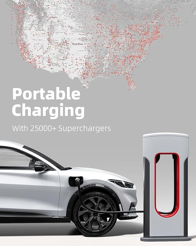 FOCSPROD for NACS to CCS1 Charger Adapter, Max 500A 1000V Fast Charge NACS to CCS Adapter, CCS1 Electric Vehicle Charging Compatible with Tesla Superchargers -UL 2252