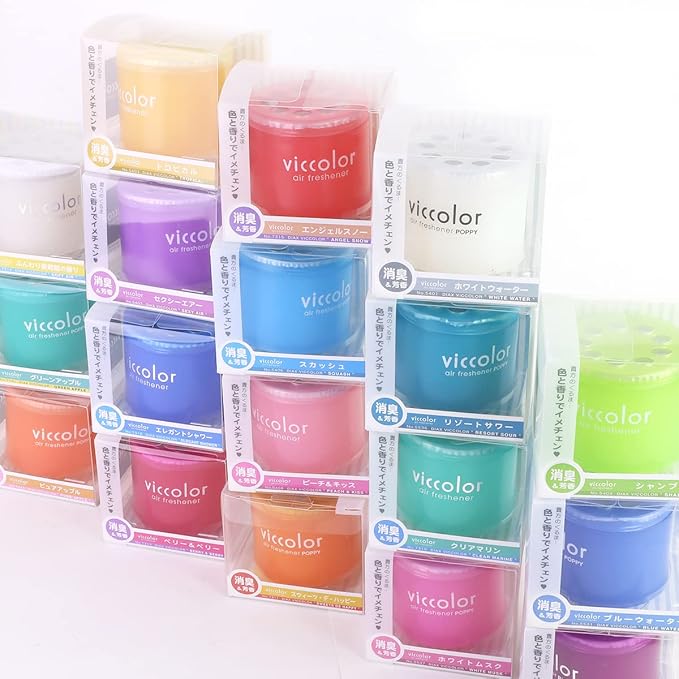 VicColor Gel Based Japanese Under-The-Car Air Refresher/Odor Eliminator Can (Lemon Squash Scent)