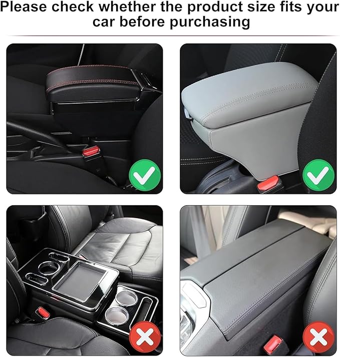 Car Armrest Cover for BMW M440i 2020 2021 2022 2023 2024 2025 2026, Center Console Cover Mat Armrest Seat Box Cover Cushion Console Pad Interior Accessories,A