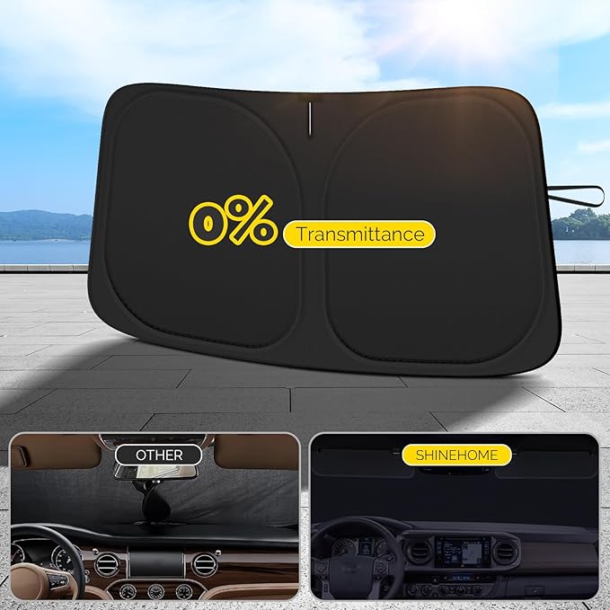 Car Windshield Sun Shade Compatible with 2012 2013 2014 2015 2016 2017 Toyota Camry Accessories Foldable Front Window Sunshade Custom Windshield Cover Sun Visor