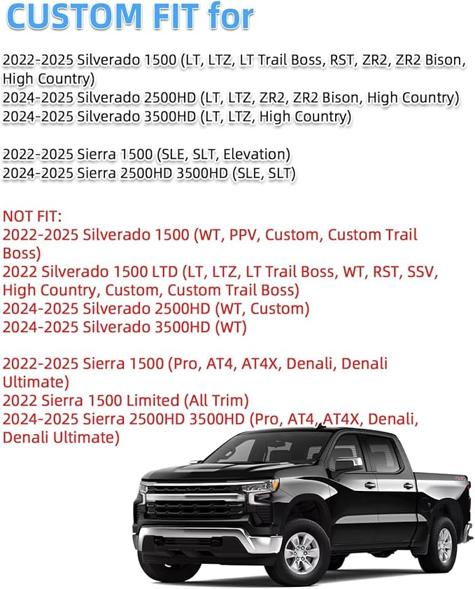 Phone Mount for 2022-2025 Chevrolet Chevy Silverado1500/GMC Sierra 1500 2500HD 3500HD Accessories 13.4-Inch Screen, Magnetic Car Phone Holder for MagSafe, Magnets Fast Wireless Charger Cell Phone Base