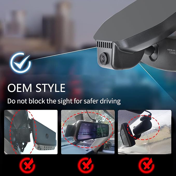Mangoal 4K Dash Cam Custom fit for Chevy Colorado 2023 2024 2025 2026 Select Base WD LT Z71 ZR2 Work Truck Trail Boss(Model B), Integrated OEM Look, UHD 2160P Video, Free App & WiFi, 64GB Card