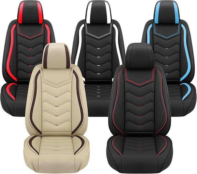 Car Seat Covers for Jeep Grand Cherokee L 2021-2025, Premium Nappa Leather Car Seat Cover, Stylish Sport Seat Covers， Automobile Seat Cover Sets.(Luxury 5 Seats/Pure Black)