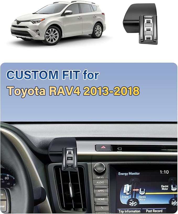 SKYLOTEC Car Phone Holder for Toyota RAV4 2013-2015 2016 2017 2018 Accessories Automobile Cradles Magnetic Phone Mount Compatible with MagSafe, Strong Magnets Cell Phone Base
