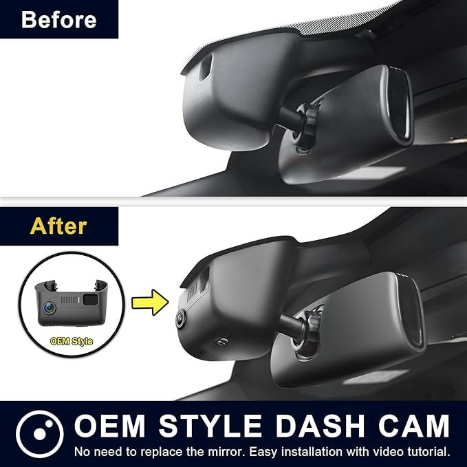 Mangoal Front 4K & Rear 1080P Dash Cam Custom Fit Jeep Grand Cherokee 2016 2017 2018 2019 2020 2021 & WK 2022 (Model A),Check Model Carefully,Limited Trailhawk Overland,UHD 2160P Video,128GB Card