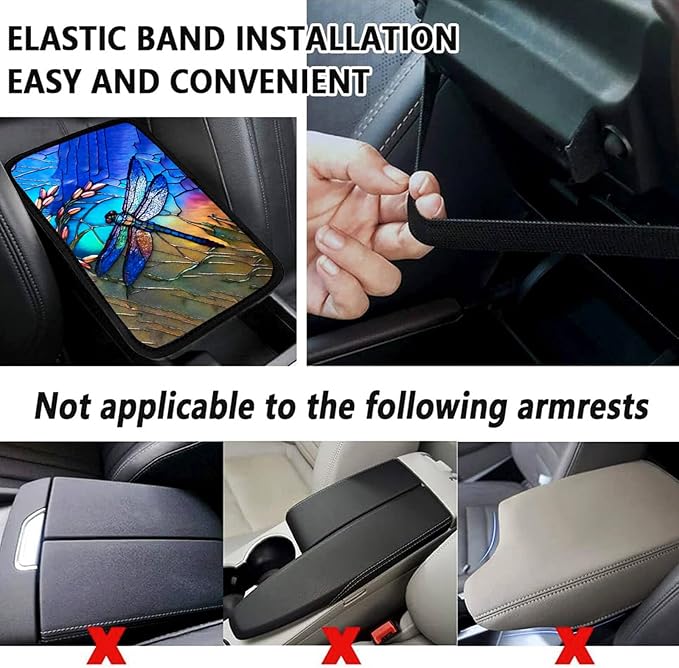 Skeleton Hand Vehicle Center Console Armrest Cover Pad,Skull Car Accessories Soft Middle Console Cushion Pad,Auto Arm Rest Mat Decor Horror Gifts for Women Men Dad for Most Vehicle SUV Truck