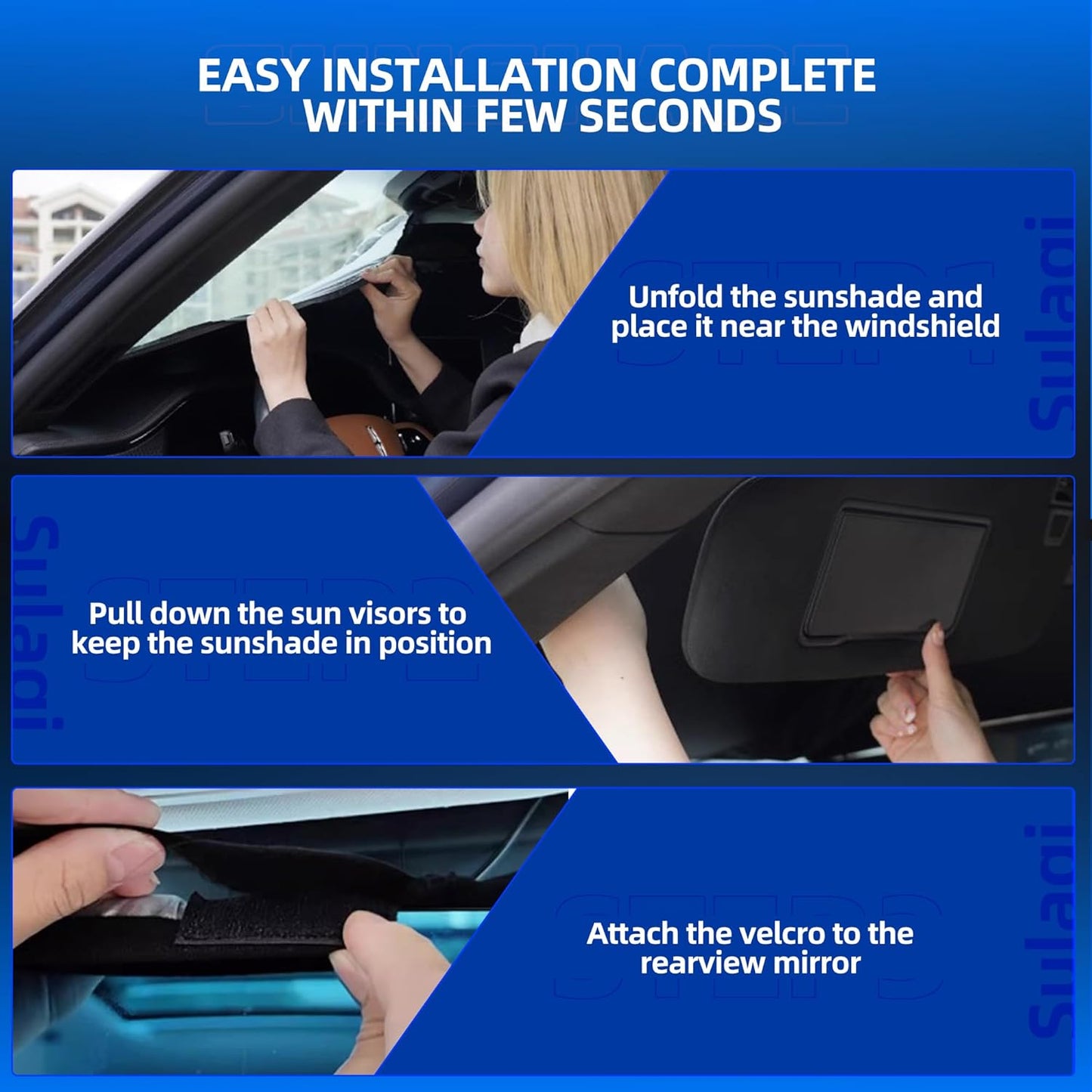 Windshield Sun Shade for Ford Explorer (SUV ST XLT Limited Platinum) 2020-2025 Foldable Sunshade Custom Fit Front Window Car Interior Accessories Protector Blocks UV Rays