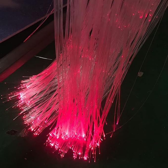 Ultra-Bright PMMA Plastic End Glow Optical Fiber Light for Fiber Optic Star Ceiling Light lamp Starlight Headliner kit for car Home(0.098in diameter/820ft Per roll)
