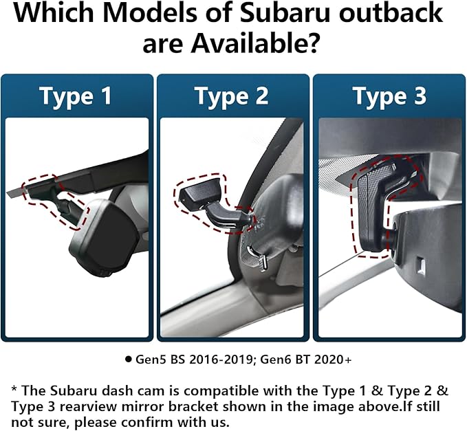 Mangoal Front 4K & Rear 1080P Dash Cam Custom fit for Subaru Outback Gen5 BS 2016-2019,Gen6 BT 2020-2025,2.5i Limited 2.5i Premium 3.6R Limited and More,Integrated OEM Look,App & WiFi,128GB Card