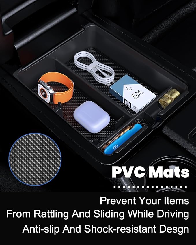 Center Console Organizer Compatible with Honda Pilot 2023–2026 & Honda Passport 2026 – Center Console Storage Box Divider Inserts Interior Accessories ABS Material, Keep Your Cabin Neat