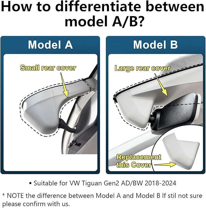 4K Dash Cam Custom fit for Volkswagen Tiguan 2018-2024 Gen2 AD/BW (Model B Gray), Integrated OEM Look, UHD 2160P Video, App & WiFi, Loop Recording, Easy to Install, GPS, 64GB Card