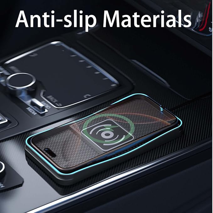 Car Wireless Charger Pad for Hyundai XG 2001-2005, Fast Car Wireless Charging Pad for Car Center Console, Non Slip Charging Mat,1M-USB